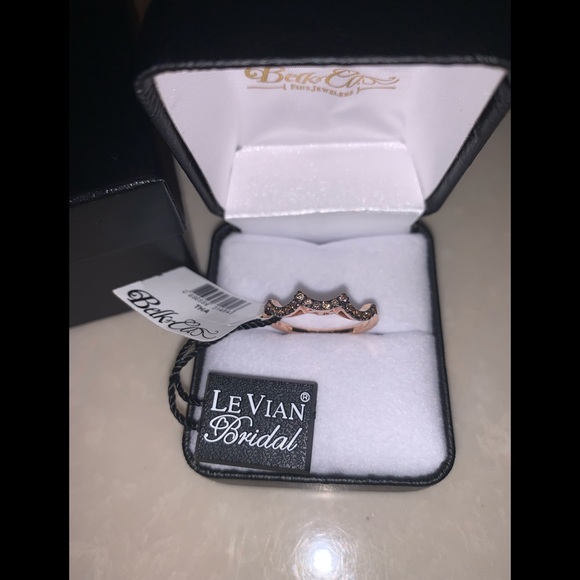 NWT Le Vian Chocolate Diamond Bridal Ring 14K Gold - Picture 8 of 12
